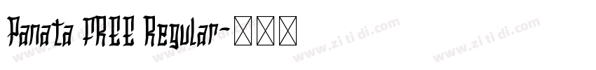 Panata FREE Regular字体转换
